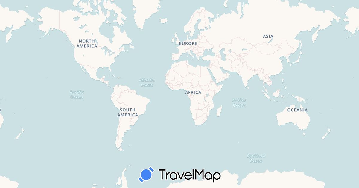TravelMap itinerary: driving, bus, plane, hiking in Austria, Bosnia and Herzegovina, Germany, Estonia, Lithuania, Latvia (Europe)